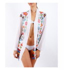 Palmera Beachwear Nicte Long Sleeve Kimono Women's Swimsuit White L 01102