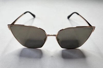 TOM FORD HELENA TF653 28C GOLD w GOLD MIRROR LENS SUNGLASSES MADE IN ITALY - Image 1 of 4