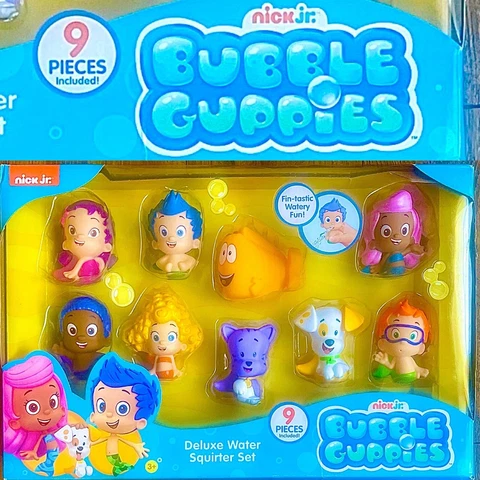 Just Play Nickelodeon Nick Jr BUBBLE GUPPIES Deluxe WATER SQUIRTER BATH PLAY SET Cover