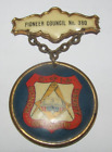Masonic Metal Badge Vintage Pin Honor Liberty Our Country Pioneer Council No 380