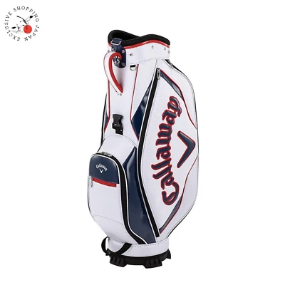 Callaway Golf Sport Cart Bag 25JM 9 x 47in 5-way 3.1kg 2025 White/Navy/Red New - Image 1 of 4