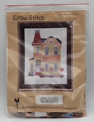 Tower Victorian House Cross Stitch Pattern Charles Ross Heritage Series 753 - Image 1 of 2