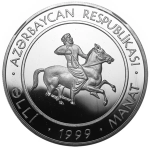 AZERBAIYÁN 50 Manat 1999 NGC PF68UC '1300 años de épica nacional' colección 1.000 - Imagen 1 de 3