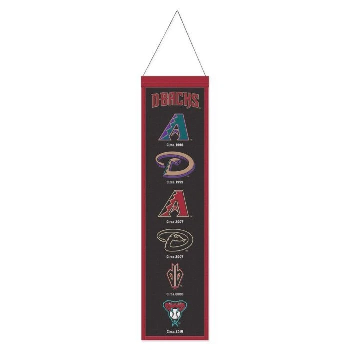 Arizona Diamondbacks MLB Heritage Banner Embroidered Wool 8" X 32" - Image 1 of 1