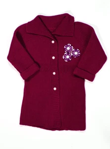 Girls knit acrylic cardigan sweater with buttons down front size 2T-3T - Picture 1 of 4