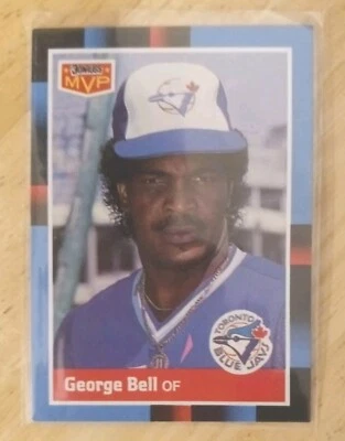 George Bell - 1988 Leaf/Donruss Toronto Blue Jays -  #214 MVP - Great Condition! - Image 1 of 3
