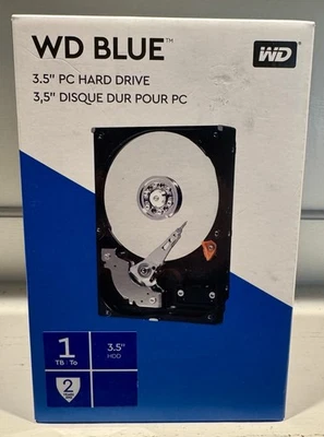 NEW SEALED WD Blue 1TB 3.5 Inch Desktop Internal Hard Drive WDBH2D0010HNC-NRSN - Image 1 of 4
