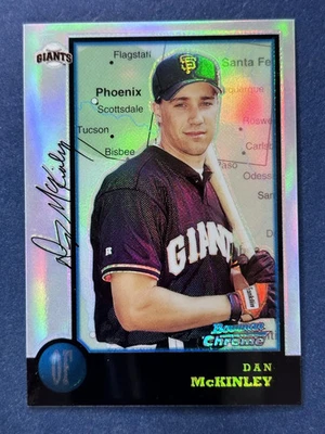 1998 Bowman Chrome International Refractor #329 Dan McKinley Giants - Image 1 of 2