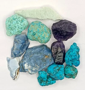 12 PCS 100% Natural Mix Gemstone rough Loose Gemstone 747.5 CT Free Size - Picture 1 of 3
