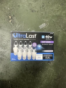 Ultra Last 40w 8bulbs Candle E26 LED Dimmable  - Picture 1 of 3