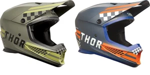 Thor Sector 2 Combat Helmet Green/Black Orange/Blue MX ATV - Bild 1 von 3