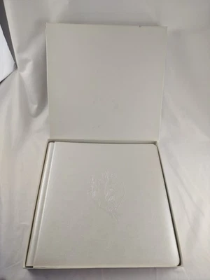 Vtg Creative Memories 12x12 Wedding Album Embossed Rose Wedding Pages  - Image 1 of 4