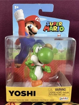 Nintendo Super Mario Yoshi 2.5” Action Figure Jakks Pacific 2020 - Image 1 of 2