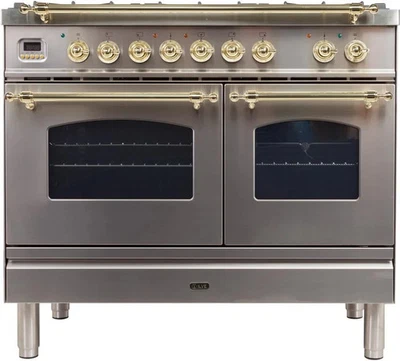 Ilve UPDN100FDMP/I 40" Freestanding Dual Fuel Range w/ 5 Sealed Burners - Image 1 of 4