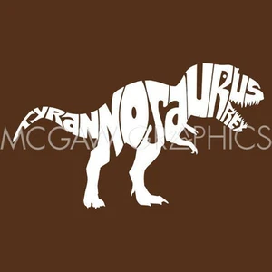 Tyranosaurus Rex Jurassic Dinosaur, LA Pop Art, Wall Decor Print 12" x 12" 1635 - Picture 1 of 1