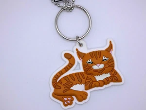 Wags & Whiskers Cat Key Ring -Ginger cat - Picture 1 of 1
