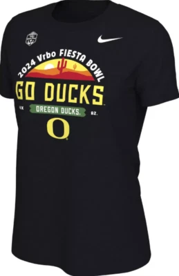 Nike Womens Oregon Ducks 2024 Fiesta Bowl Mantra T-Shirt Black Different Sizes - Image 1 of 3