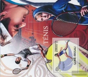 sellos Guinea-Bissau 2012 Mi bloque 1084 nuevo con goma original 2012 Tenis - Imagen 1 de 1
