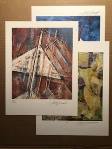 3 verschiedene Kunstgrafiken der Vereinten Nationen WFUNA von Hall Groat - 1974, 1977, 1979 - Bild 1 von 12