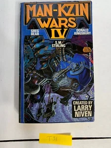 The Man-Kzin Wars IV Larry Niven Vintage Paperback 1991 T31 - Picture 1 of 2