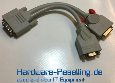 Lindy Dvi-I (M) - Dvi-D (F) + VGA (F) Splitter Cable 41048~VX0L/ Le 920302-02 - Image 1 of 3