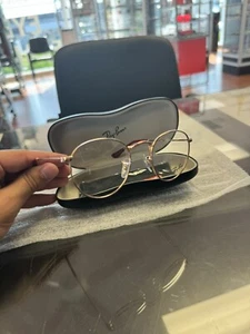 Rayban 3447v Round Metal Gold With Red - Picture 1 of 4