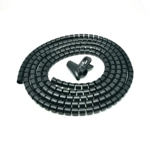 Spiralkabel Reißverschluss Verpackung schwarz 25 mm x 1,5 m (1 Zoll x 4,92 Fuß) - Bild 1 von 1