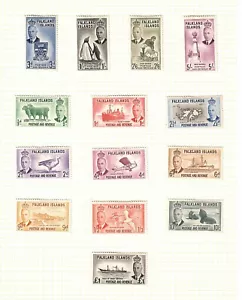 Falkland Islands 1952 George VI set mint - Picture 1 of 1