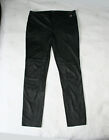 Liu Jo Ladies Black Coated Leather Trousers Sz IT 44 UK 12