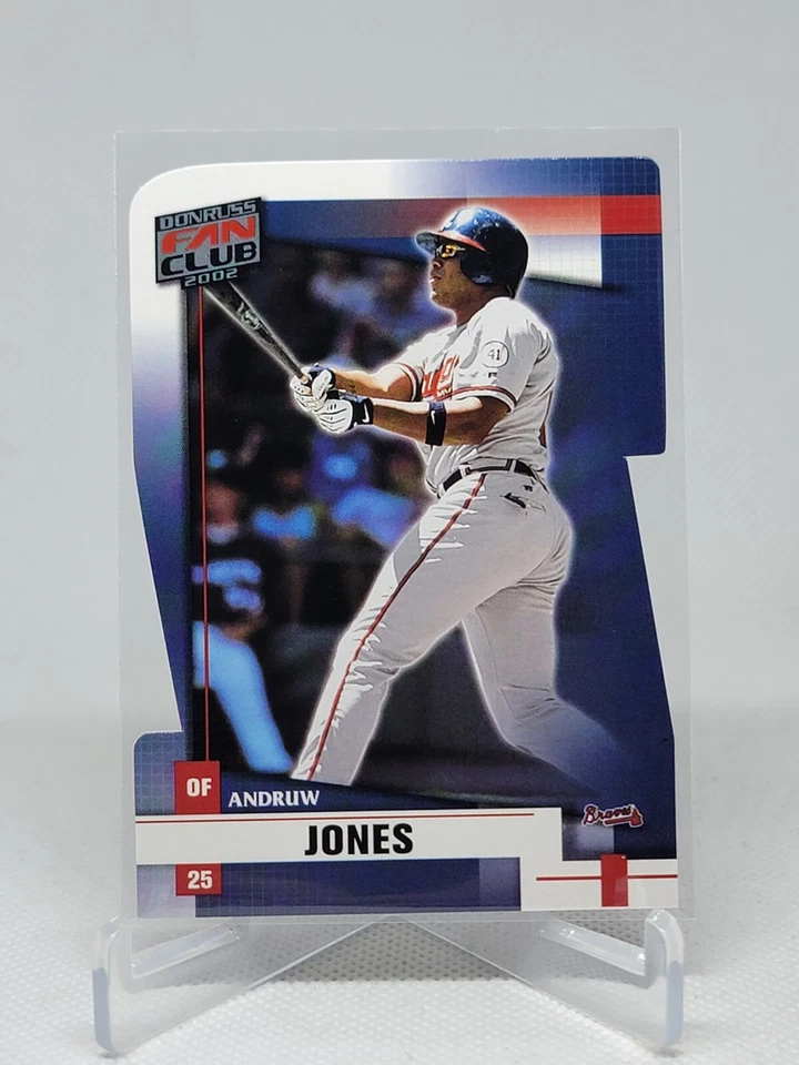 2002 Donruss Fan Club Die-Cut Andruw Jones #60 E7F - Image 1 of 1