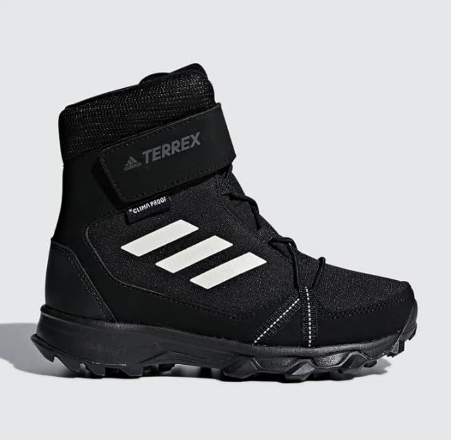 Adidas Unisex Niños Terrex Nieve Negro/Blanco CF CP CW Talla 12K EE. UU. BNWB Foto 1 de 4