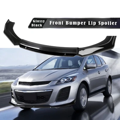 For Mazda CX-7 9 Glossy Black Front Bumper Lip/ Spoiler Splitters Body Kit Foto 1 de 4