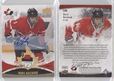 2016 Team Canada Juniors Men's Gold Spectrum /199 Boris Katchouk #136 Patch Auto