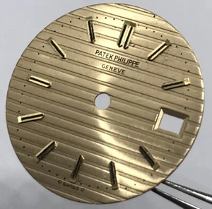 Rare Patek Philippe Nautilus Sigma Women watch Dial 18k solid Gold Watch Parts - Picture 1 of 9