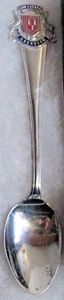 #266) SILVER PLATED TEA SPOON ABERDEEN CITY NORTH EAST SCOTLAND BON ACCORD - Foto 1 di 2