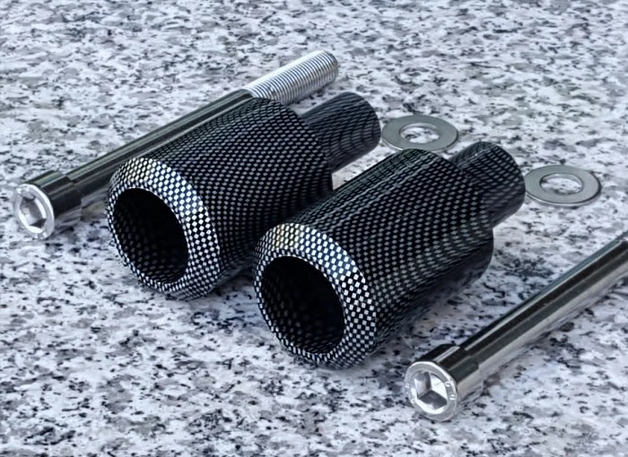 2003-2006 Honda CBR600 CBR 600 RR 600RR CBR600RR CARBON FRAME SLIDERS - Image 1 of 1