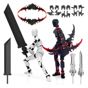 3D Printed Titan Robot Mobile Doll Set Posable Mobile Doll Desktop Decorations - Picture 1 of 6