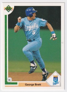 1991 UPPER DECK GEORGE BRETT KANSAS CITY ROYALS #525