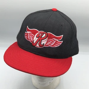 Vintage Rochester Red Wings Baseball New Era Wool Pro Model Fitted Hat 7 1/4 - Picture 1 of 14