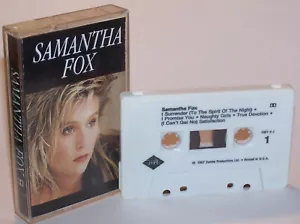 Vintage 1987 SAMANTHA FOX Self-Titled Cassette Tape Jive Records - Imagen 1 de 8