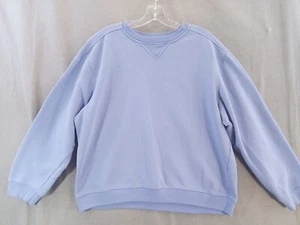 Jennifer Moore sweatshirt Women large Blue fleece inside Sweater  Ladies - Picture 1 of 14