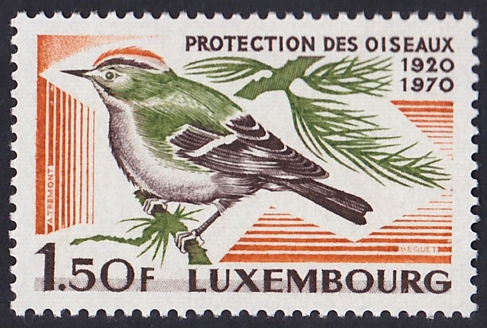 LUXEMBOURG 1970 BIRDS Sc 487 MNH - Image 1 of 1