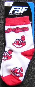 Cleveland Indians Chief Wahoo Baby Infant Socks - Picture 1 of 1