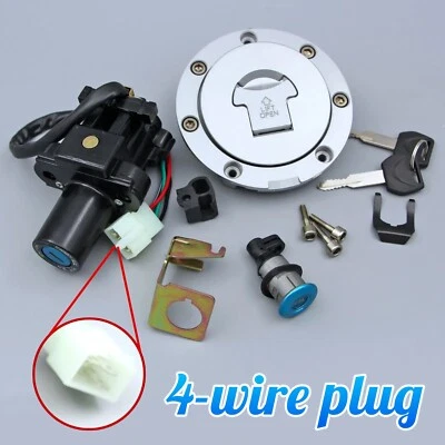Fit For Honda CBR900RR CBR929RR CBR954RR Ignition Switch Gas Cap Seat Lock Set - Image 1 of 4