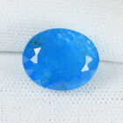 4.52 ct  ULTRA RARE - GLOW NEON BLUE NATURAL APATITE  Oval  See Vdo  4502 SK