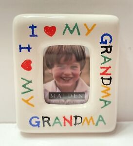 I Love My Grandma Picture Frame Magnet Gift Malden Fridge Decor