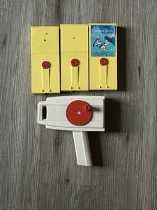 Vintage Fisher Price Filmbetrachter Projektor von 1973 funktioniert 3 funktionierende Filme - Bild 1 von 5
