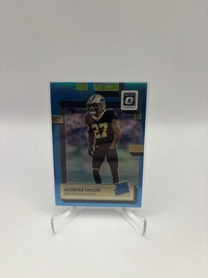 2022 Donruss Optic Alontae Taylor Rated Rookie Aqua Prizm /299 New Orleans #300 - Image 1 of 2