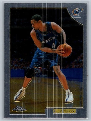 1998-99 Topps Chrome Basketball #180 Chris Webber - VG - Washington Wizards - Image 1 of 2