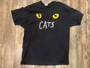 Vintage 1980’s-1990’s Cats Musical Broadway Andrew Llyod Webber Eyes 2XL Tshirt - Picture 1 of 5